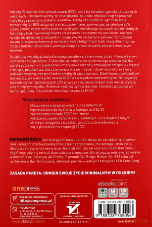 Reguła 80/20. Zasada, która odmienia świat - Richard Koch [KSIĄŻKA]