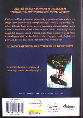Tajemne bractwo pana Benedykta (Tom 1) - Trenton Lee Stewart [KSIĄŻKA]