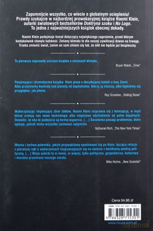 To zmienia wszystko. Kapitalizm kontra klimat - Naomi Klein [KSIĄŻKA]