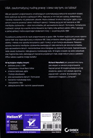VBA dla Microsoft Office 365 i Office 2019 - Richard Mansfield [KSIĄŻKA]