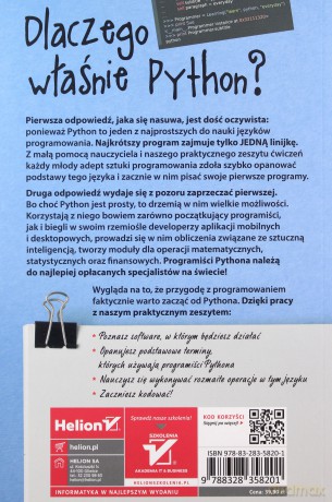 Zacznij od Pythona. Pierwsze kroki w programowaniu - Zofia Matusiewicz [KSIĄŻKA]