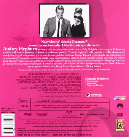 Śniadanie u Tiffany'ego (Ikony kina) (booklet) [DVD]
