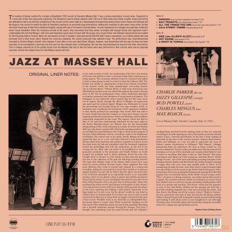 Charlie Parker: Jazz At Massey Hall (Transparent Yellow) [Winyl]