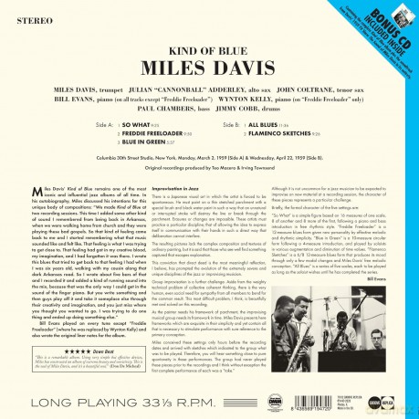 Miles Davis: Kind Of Blue [Winyl]
