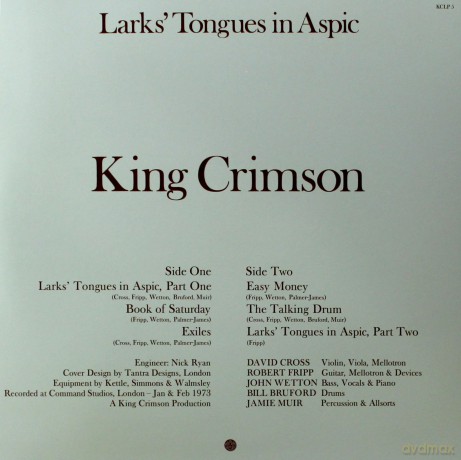 King Crimson: Lark's Tongues In Aspic [Winyl]