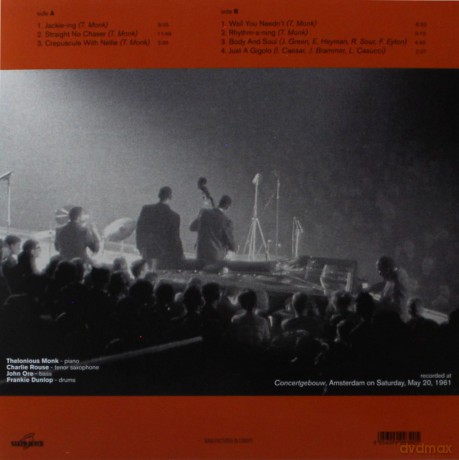 Thelonious Monk Quartet: Live In Amsterdam [Winyl]