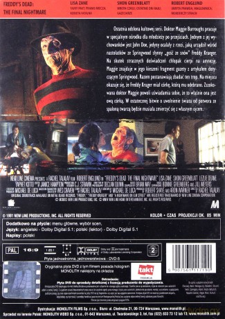 Koszmar z ulicy Wiązów 6: Freddy nie żyje - koniec koszmaru [DVD]