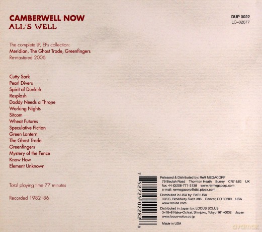 Camberwell Now: Alls Well [CD]