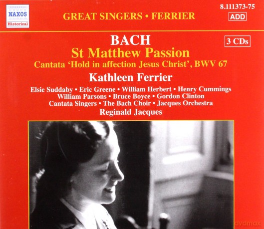 Ferrierbach Choirjacques: Bachst Matthew Passion [3CD]