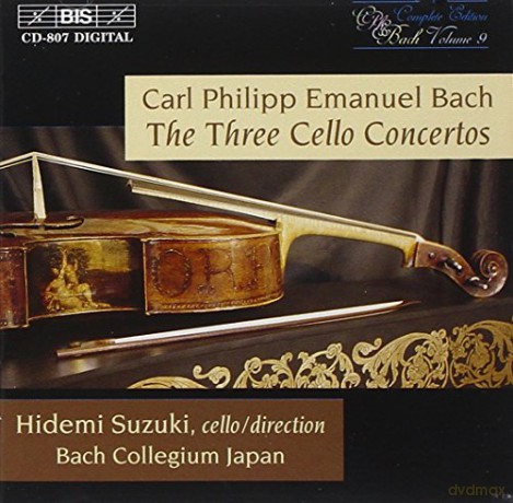 Hidemi Suzukibach Collegium J: Cpe Bachthree Cello Concertos [CD]