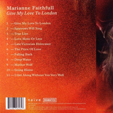 Marianne Faithfull: Give My Love To London [CD]