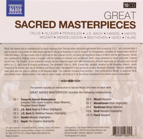Great Sacred Masterpieces [10CD]