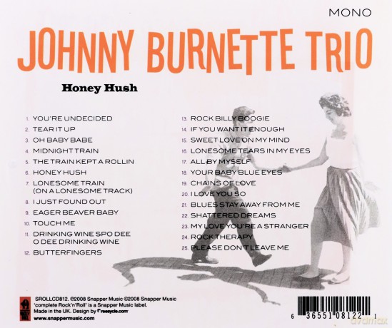 Johnny Burnette Trio: Honey Hush [CD]