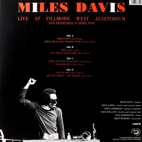 Miles Davis: Live At Fillmore West 1970 [2xWinyl]