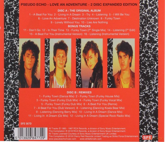Pseudo Echo: Love An Adventure (Expanded) [2CD]