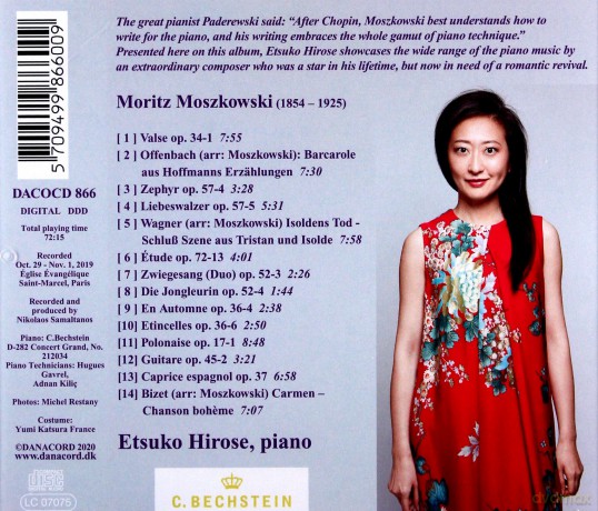 Etsuko Hirose: Moritz Moszkowski: Piano Works [CD]