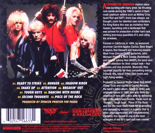 King Kobra: Ready To Strike [CD]