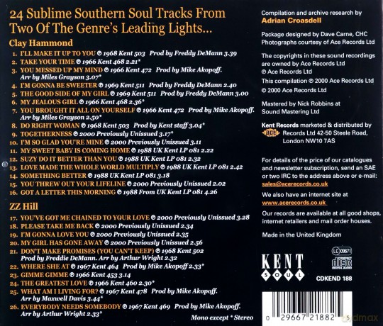 Clay Hammond And Zz Hill: Southern Soul Brothers [CD]