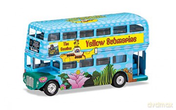 The Beatles: The Beatles - London Bus - Yellow Submarine Die Cast 1:64 Scale