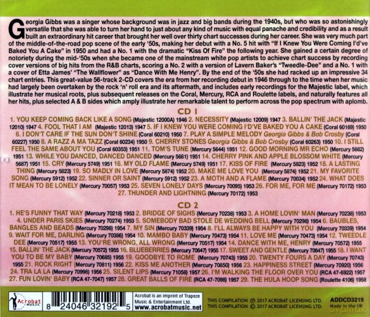 Georgia Gibbs: The Georgia Gibbs Collection 1946-58 [2CD]