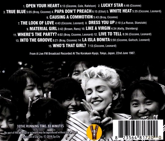 Madonna: Tokyo 1987 [CD]