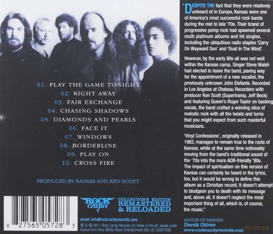 Kansas: Vinyl Confessions [CD]