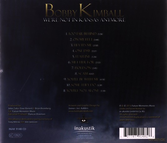Bobby Kimball: WeRe Not In Kansas Anymore [CD]