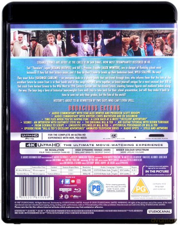 Bill & Ted's Excellent Adventure (Fantastyczne przygody Billa i Teda) [Blu-Ray 4K]+[Blu-Ray]