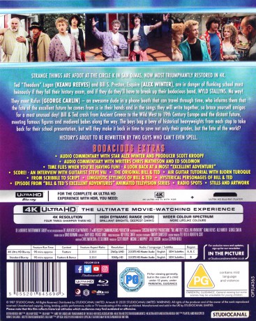 Bill & Ted's Excellent Adventure (Fantastyczne przygody Billa i Teda) [Blu-Ray 4K]+[Blu-Ray]