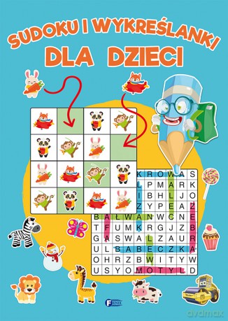 Sudoku i wykreślanki dla dzieci [KSIĄŻKA]