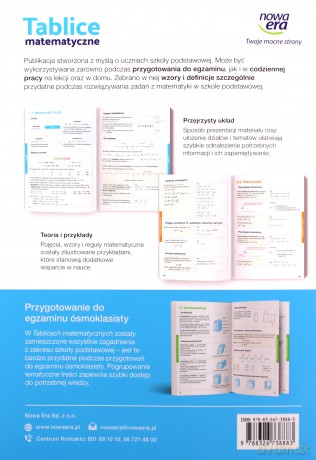 Tablice matematyczne szkoła podstawowa 4-8 67901 - Jerzy Janowicz [KSIĄŻKA]