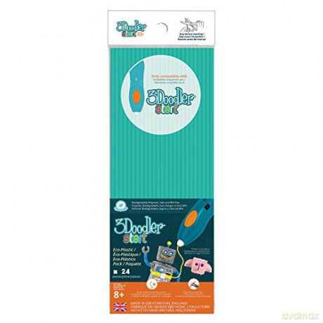 3Doodler Wkład jednokolorowy zielonomodry