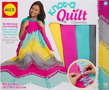 ALEX Knot-a quilt Pattern Koc do zrobienia Chevron