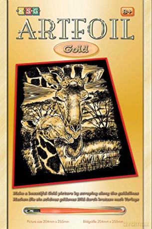 Artfoil gold giraffe&Calf