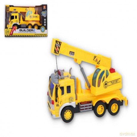 Auto budowlane plastikowe światło / dźwięk w pudełku