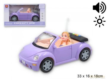 Auto kabriolet dla lalki na baterie