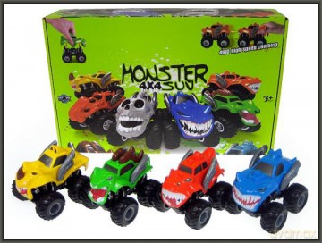 Auto monster na dużych kołach