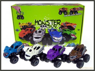 Auto monster na dużych kołach