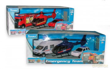 Auto Pojazdy ratunkowe: straż, helikopter, auto