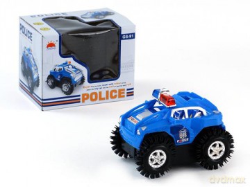 Auto policyjne przewrotka na baterie