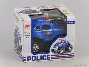 Auto policyjne przewrotka na baterie