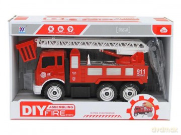 Auto Straż pożarna do skręcania w pudełku