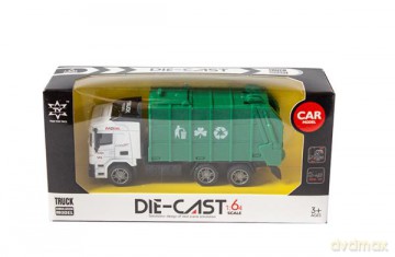 Auto Śmieciarka metalowa w pudełku