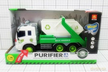 Auto śmieciarka plast.w pudełku