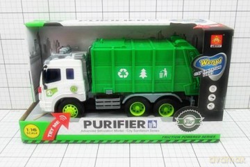 Auto śmieciarka światło / dźwięk w pudełku