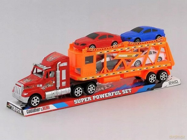 Auto truck z lawetą + autka