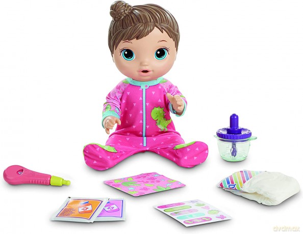 BABY ALIVE Chorowitek lalka brunetka