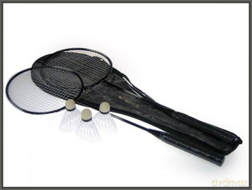 Badminton metalowy w pokrowcu