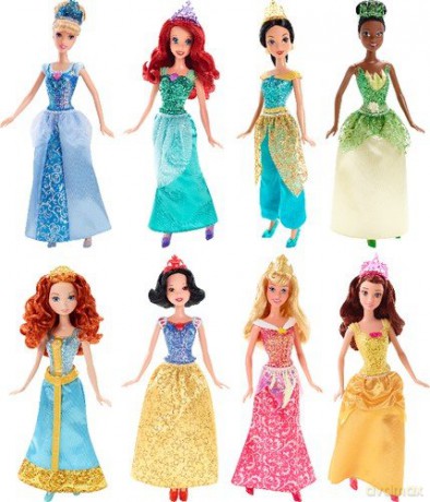 Barbie DISNEY Błyszczące Księżniczki