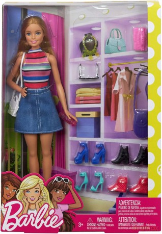 Barbie Lalka Barbie z garderobą